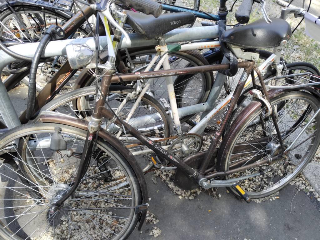 Foto zur Meldung: Abfall - Schrottfahrräder liste