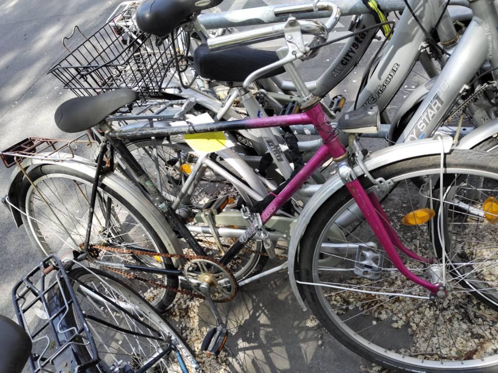 Foto zur Meldung: Abfall - Schrottfahrräder liste