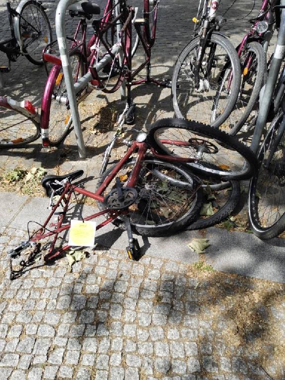 Foto zur Meldung: Abfall - Schrottfahrräder liste