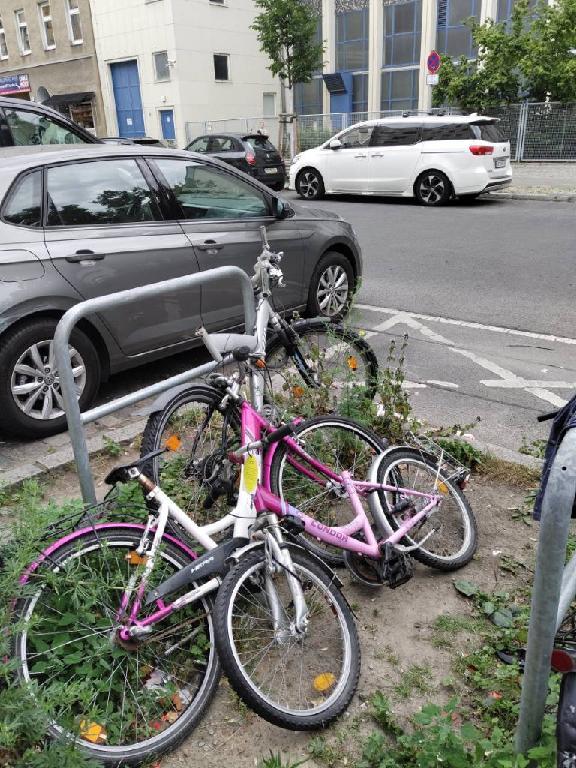 Foto zur Meldung: Abfall - Schrottfahrräder liste