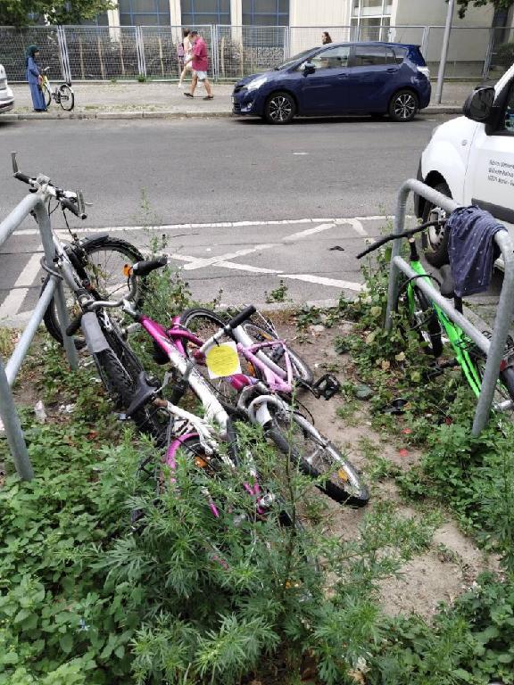 Foto zur Meldung: Abfall - Schrottfahrräder liste