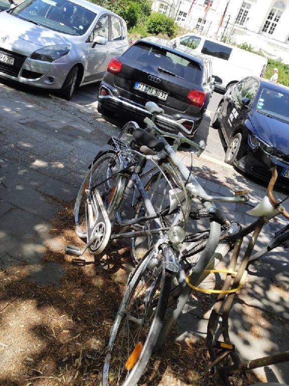 Foto zur Meldung: Abfall - Schrottfahrräder liste