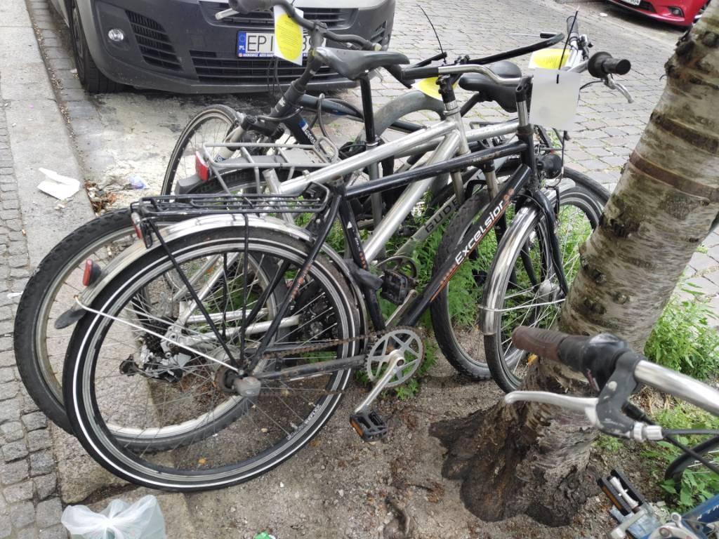 Foto zur Meldung: Abfall - Schrottfahrräder