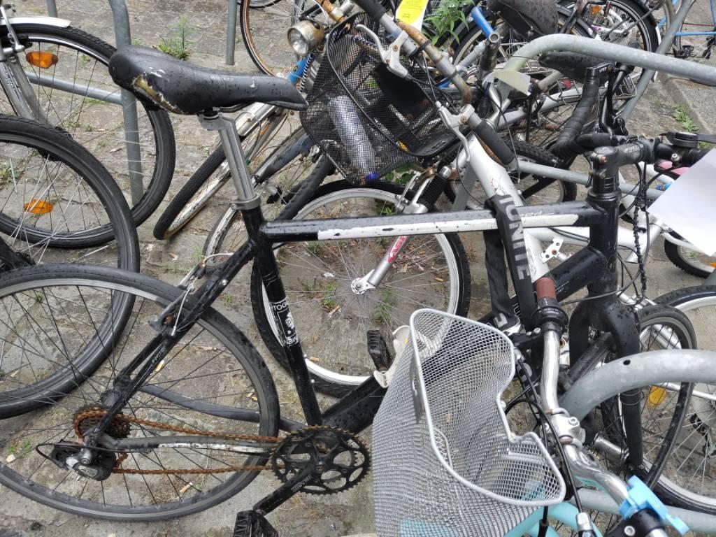 Foto zur Meldung: Abfall - Schrottfahrräder