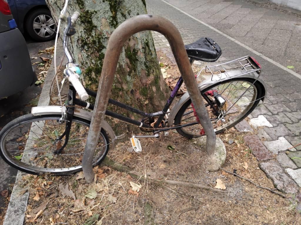 Foto zur Meldung: Abfall - Schrottfahrräder