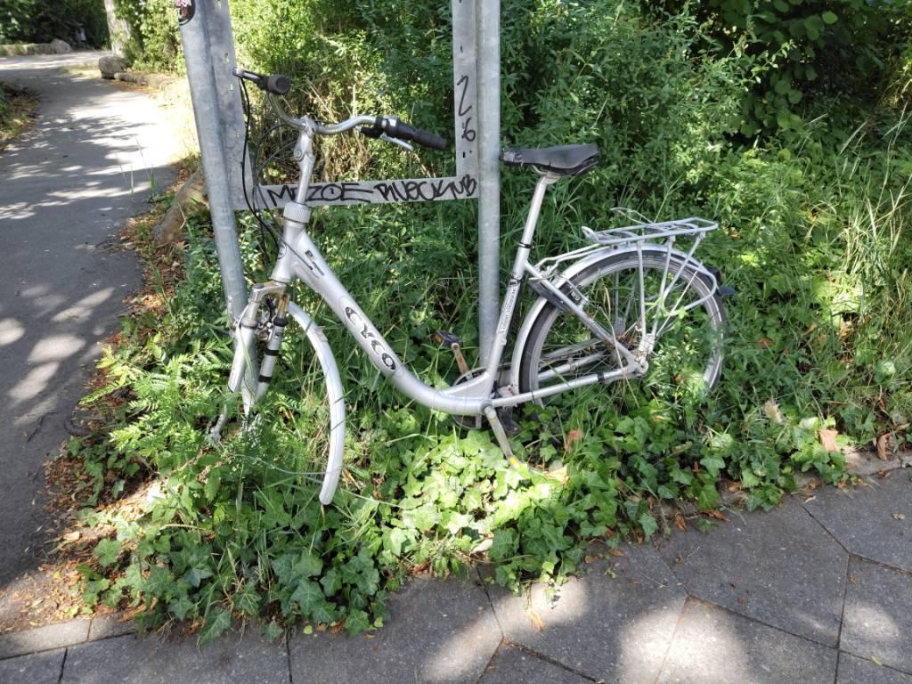 Foto zur Meldung: Abfall - Schrottfahrräder entsorgt