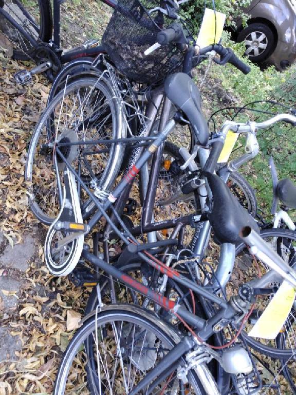Foto zur Meldung: Abfall - Schrottfahrräder liste