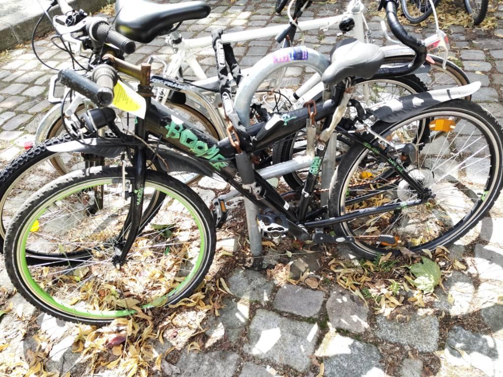 Foto zur Meldung: Abfall - Schrottfahrräder
