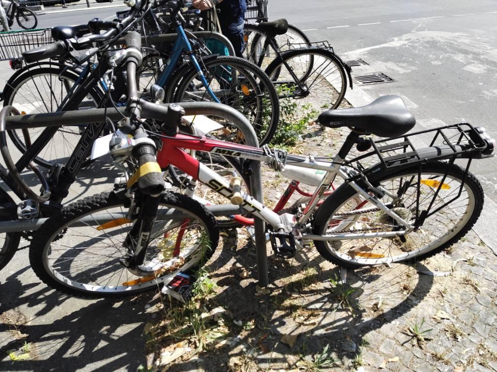 Foto zur Meldung: Abfall - Schrottfahrräder liste