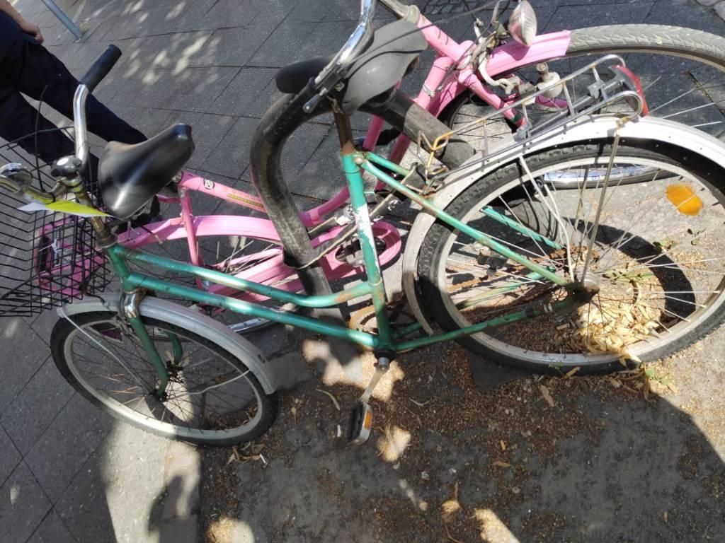 Foto zur Meldung: Abfall - Schrottfahrräder liste