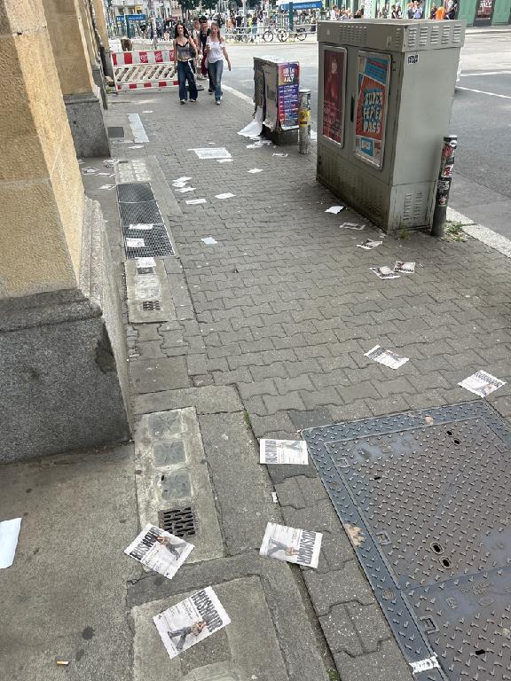 Foto zur Meldung: Abfall - Unrat (Werbezettel)