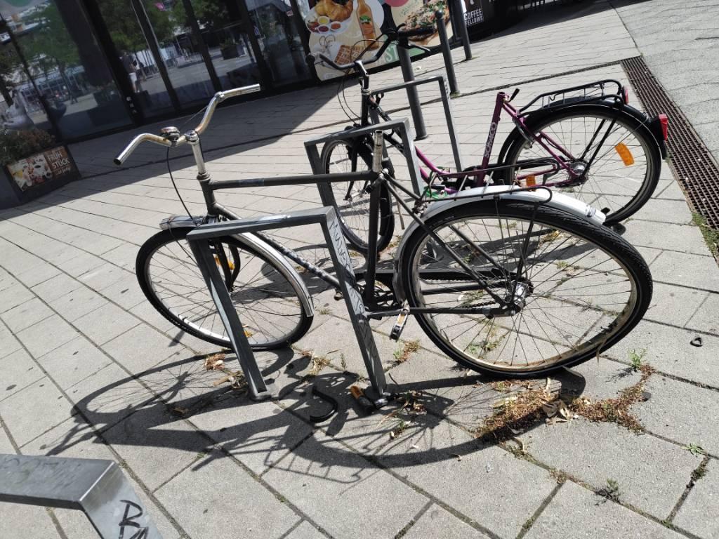 Foto zur Meldung: Abfall - Schrottfahrräder entsorgt