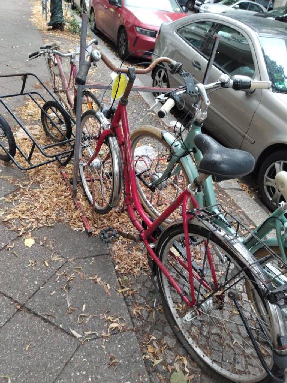 Foto zur Meldung: Abfall - Schrottfahrräder liste