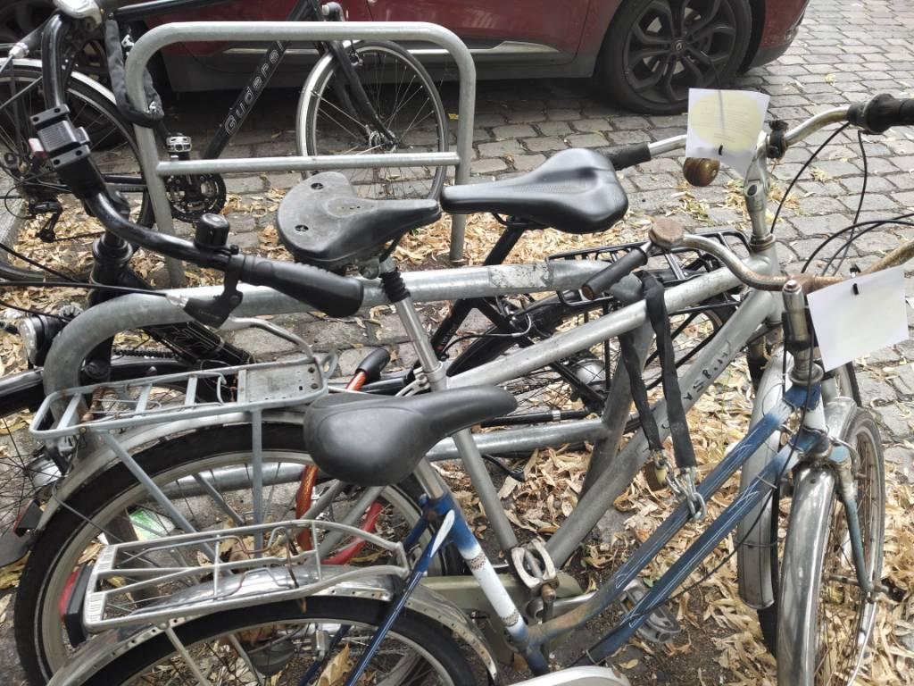 Foto zur Meldung: Abfall - Schrottfahrräder liste