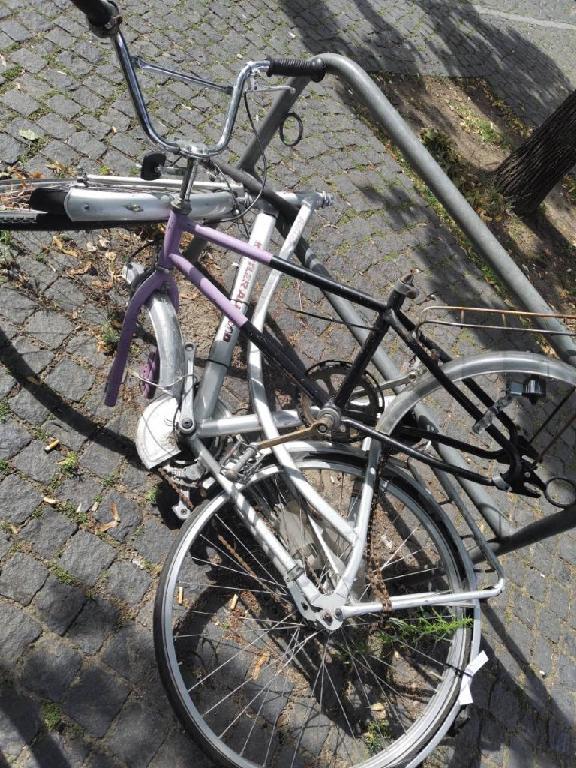 Foto zur Meldung: Abfall - Schrottfahrräder entsorgt