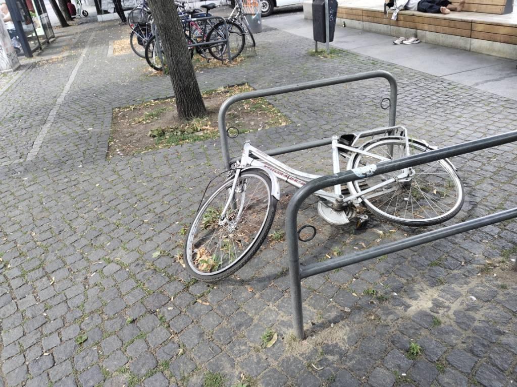 Foto zur Meldung: Abfall - Schrottfahrräder entsorgt