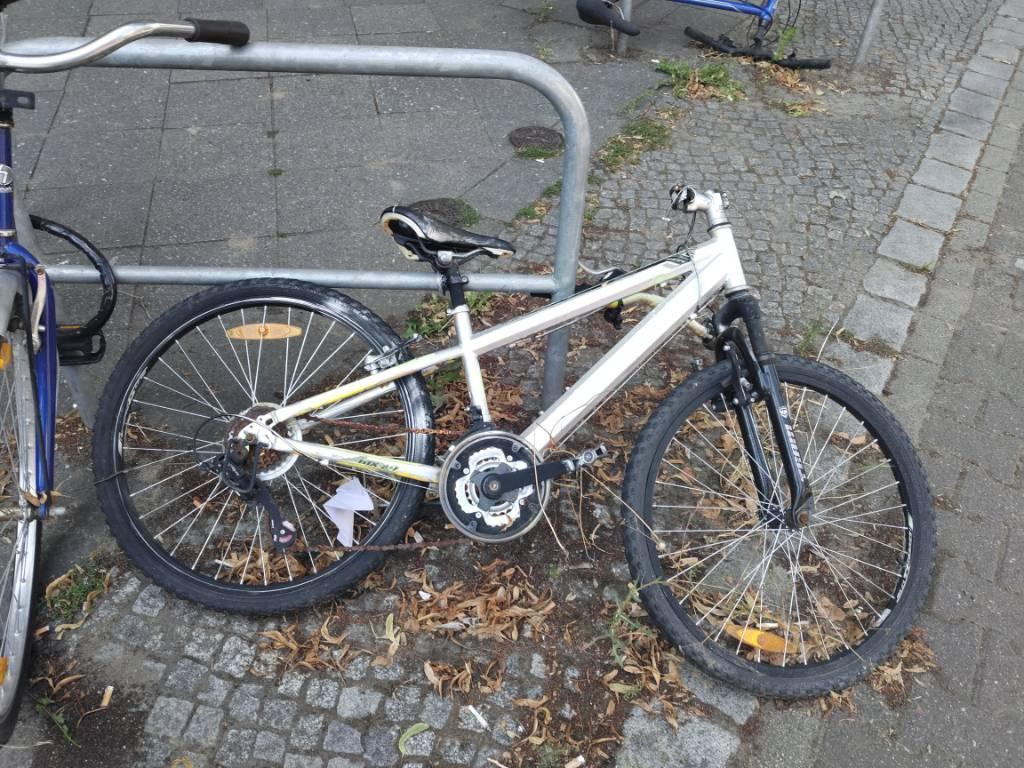 Foto zur Meldung: Abfall - Schrottfahrräder entsorgt