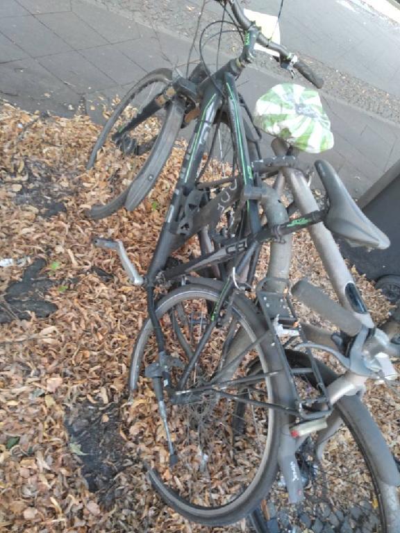 Foto zur Meldung: Abfall - Schrottfahrräder liste