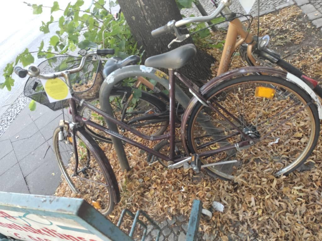 Foto zur Meldung: Abfall - Schrottfahrräder liste