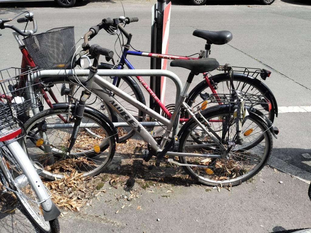 Foto zur Meldung: Abfall - Schrottfahrräder entsorgt