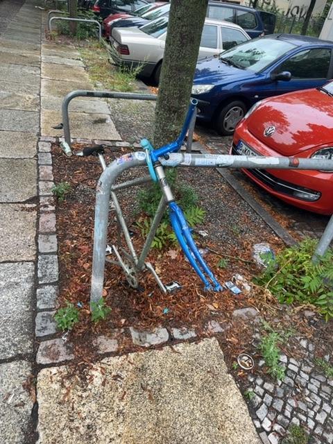 Foto zur Meldung: Abfall - Schrottfahrräder Pr