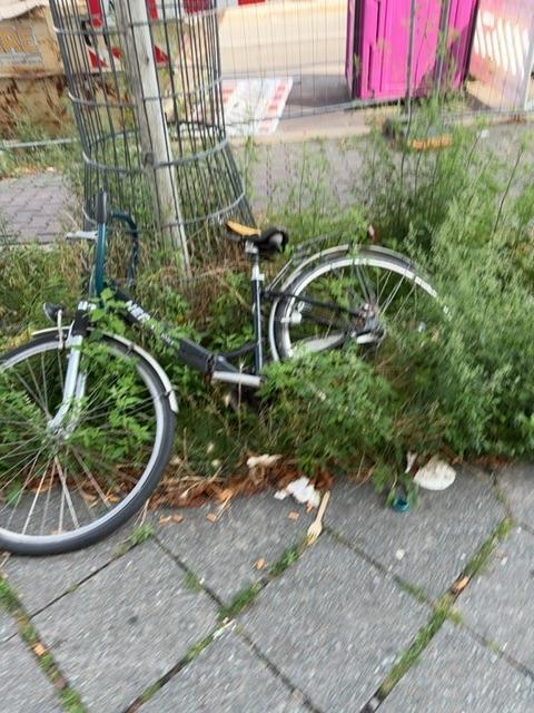 Foto zur Meldung: Abfall - Schrottfahrräder entsorgt
