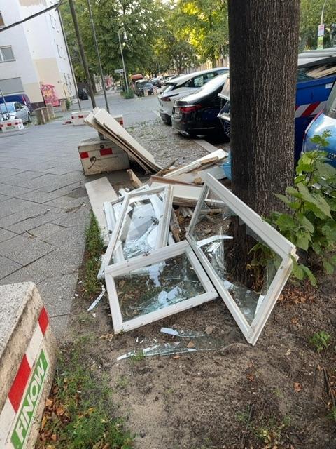 Foto zur Meldung: Bauabfälle abgelagert