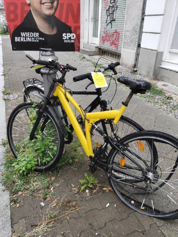 Foto zur Meldung: Abfall - Schrottfahrräder/ Liste