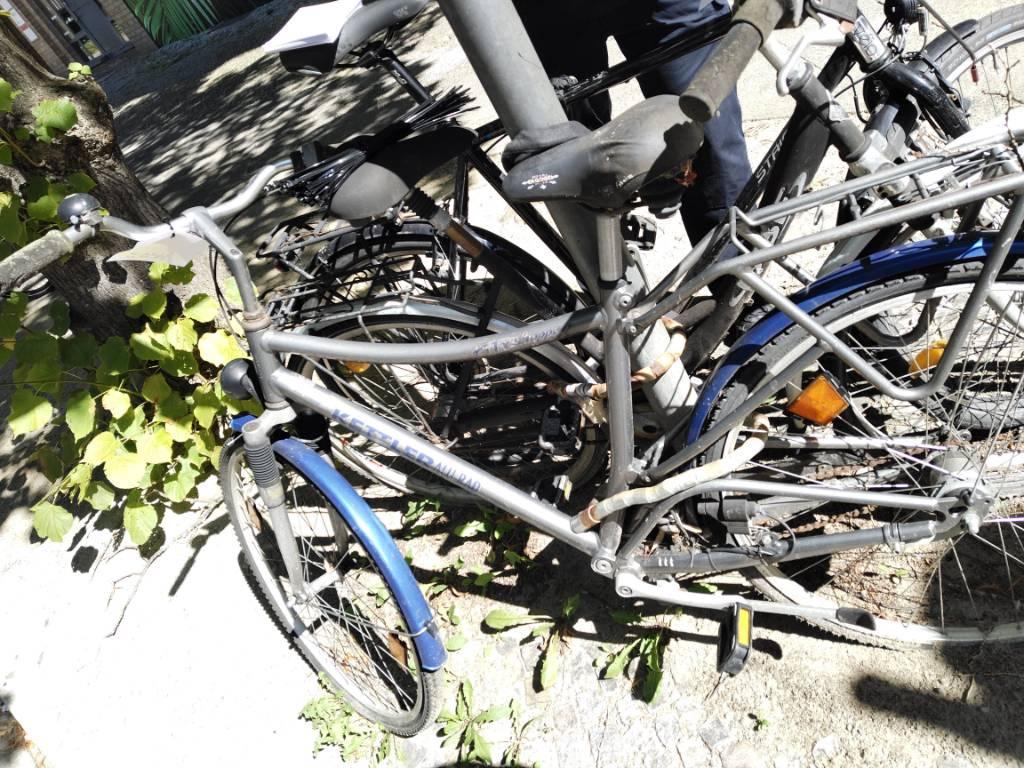 Foto zur Meldung: Abfall - Schrottfahrräder liste