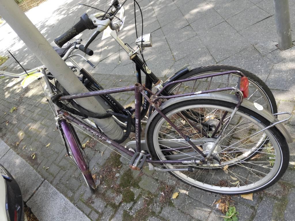 Foto zur Meldung: Abfall - Schrottfahrräder liste