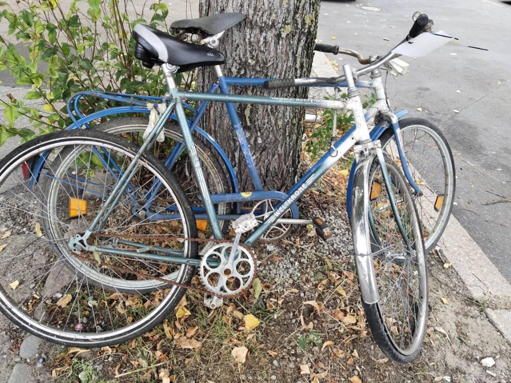 Foto zur Meldung: Abfall - Schrottfahrräder liste